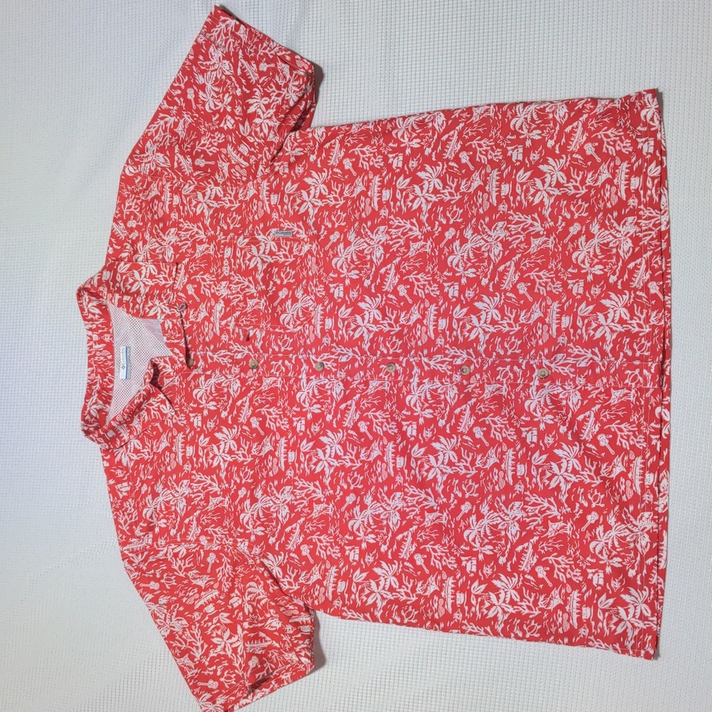 Columbia PFG Coastal Vented Fishing Shirt Sleeve Button Down